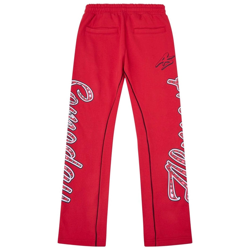 Almost Someday Also Athletics Flare Bottoms (Red) AS-H25-055