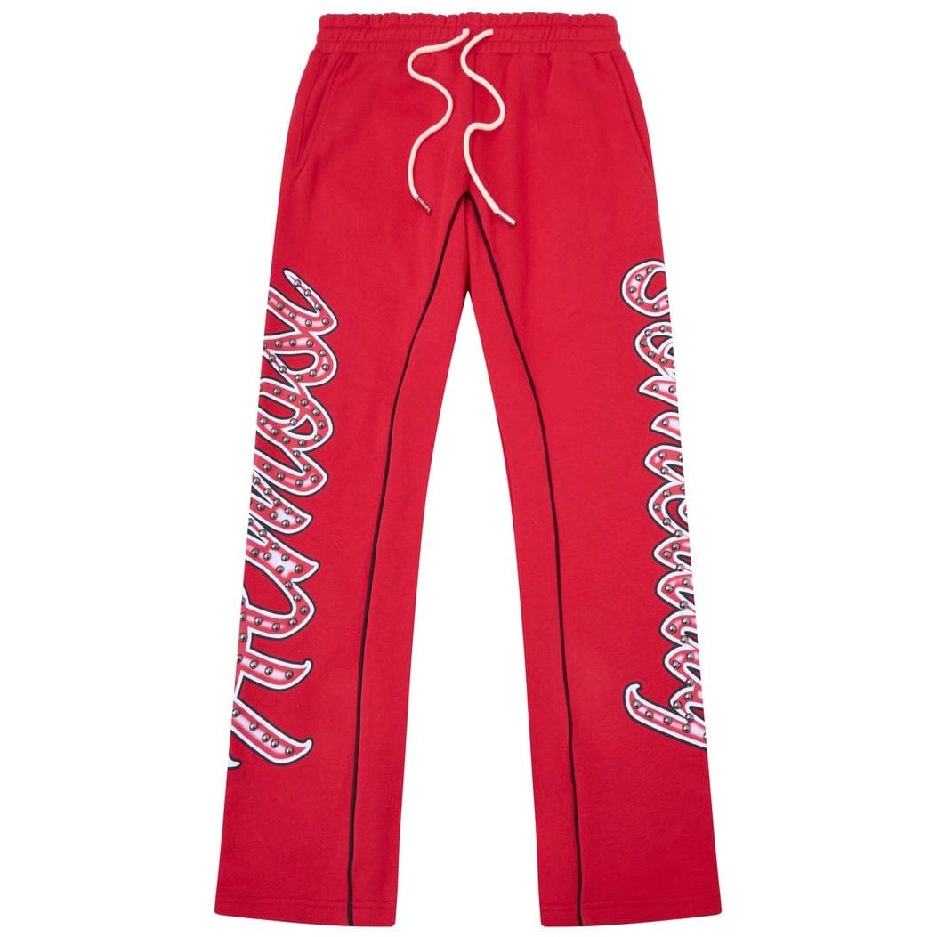 Almost Someday Also Athletics Flare Bottoms (Red) AS-H25-055