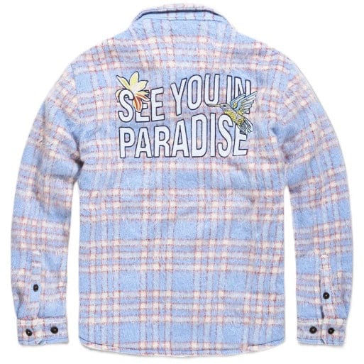 Jordan Craig See You In Paradise Flannel Shacket (Sky Blue) 2561