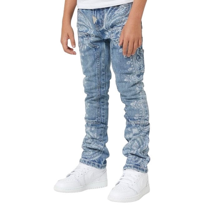 Boys Guapi Paisley Kids Denim (Vintage Blue)
