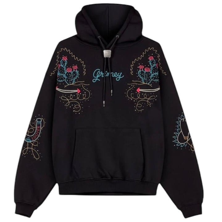 GRMY Lone Hand Boxy Hoodie (Black) GCH628