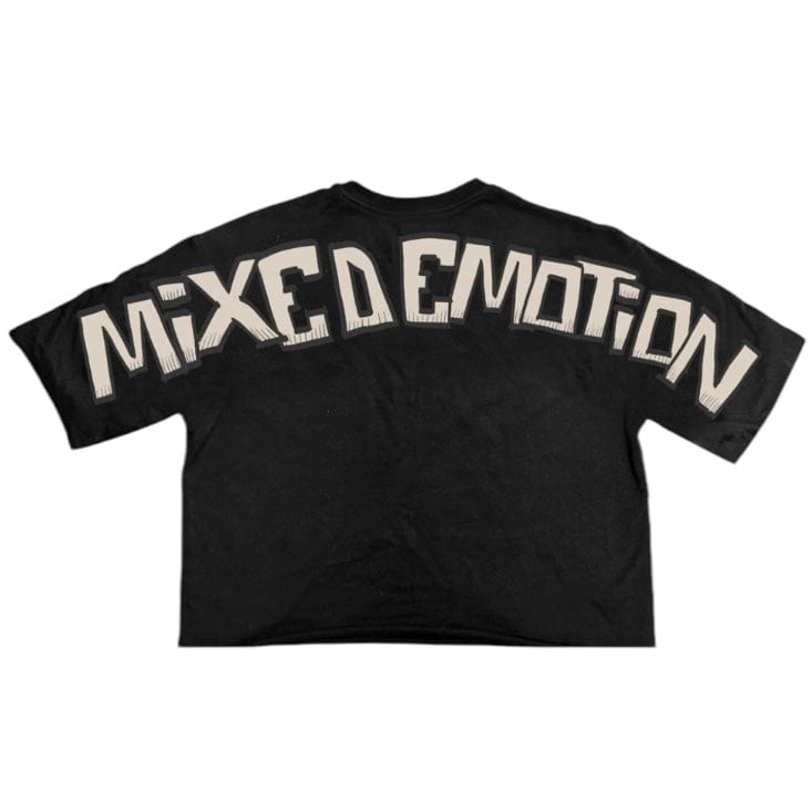 Mixed Emotion Pirate Cropped Tee (Black)