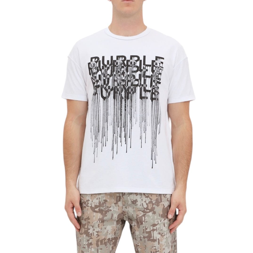 Purple Brand Inside Out Wordmark Drip Tee (Brilliant White) P101-TBWD325