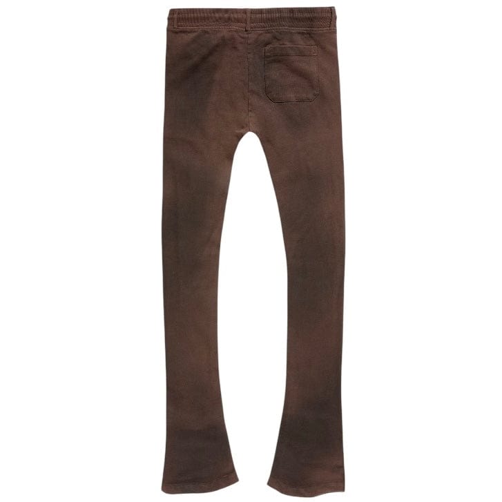 See You In Paradise The Reaper Stacked Sweatpants (Brown) 8641L