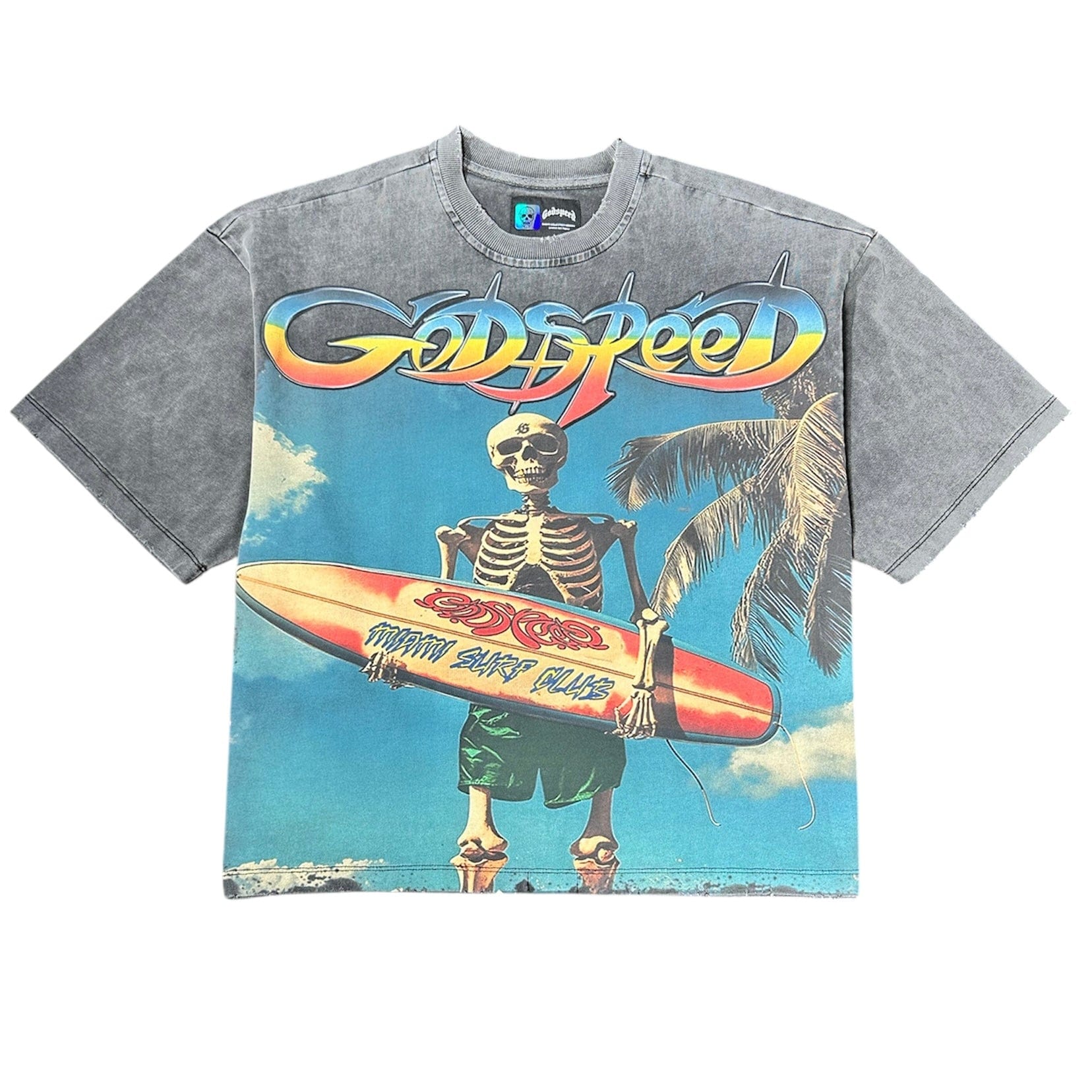 Godspeed Miami Surf Club Tee (Grey Wash)
