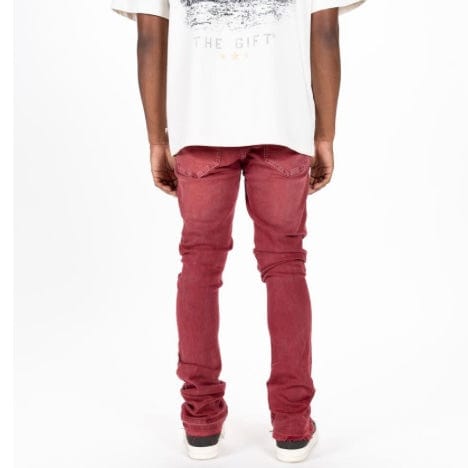 Pheelings "Inspired By" Flare Stack Denim (Burgundy)
