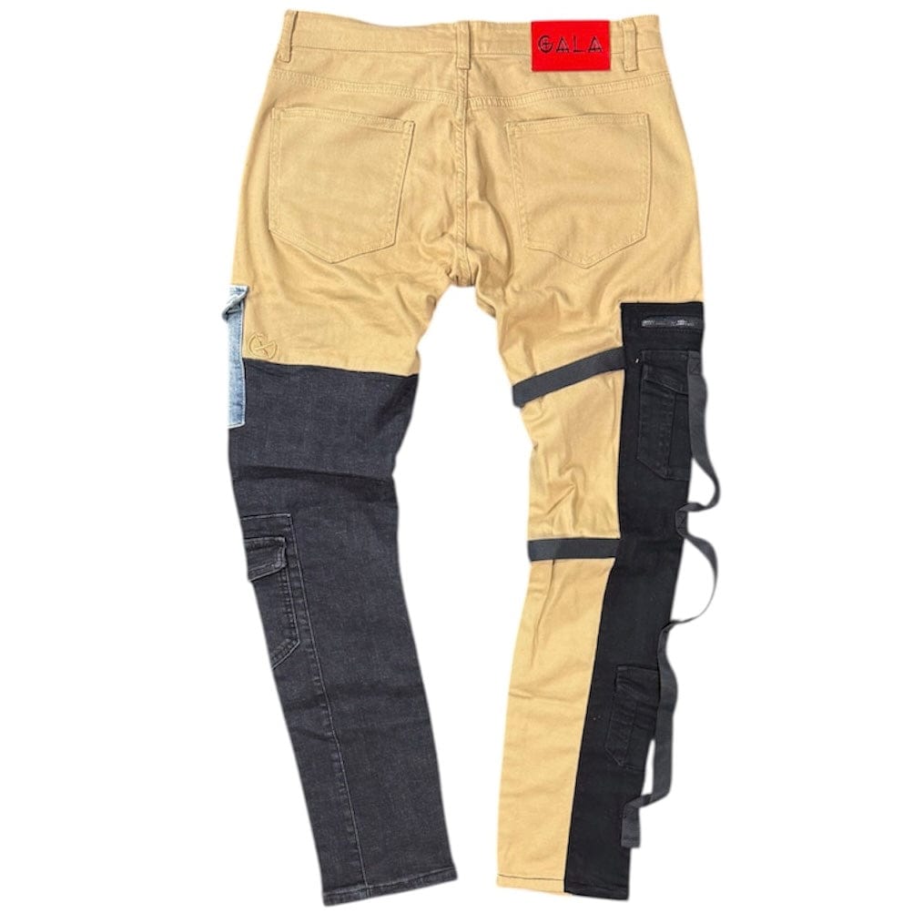 Gala Cargo Denim Jean (Khaki/Black) GL-05