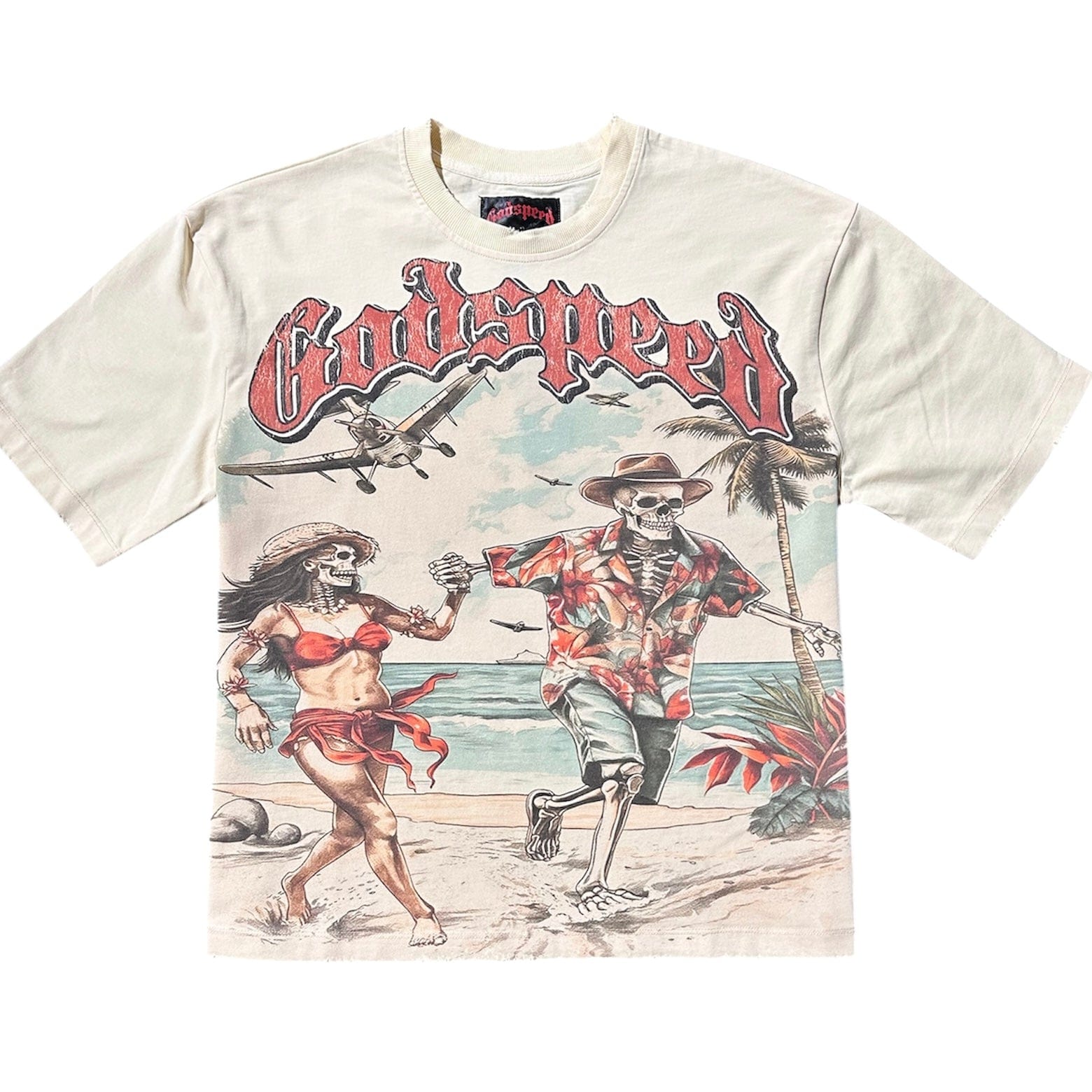 Godspeed Chasing Aloha Tee (Bone)