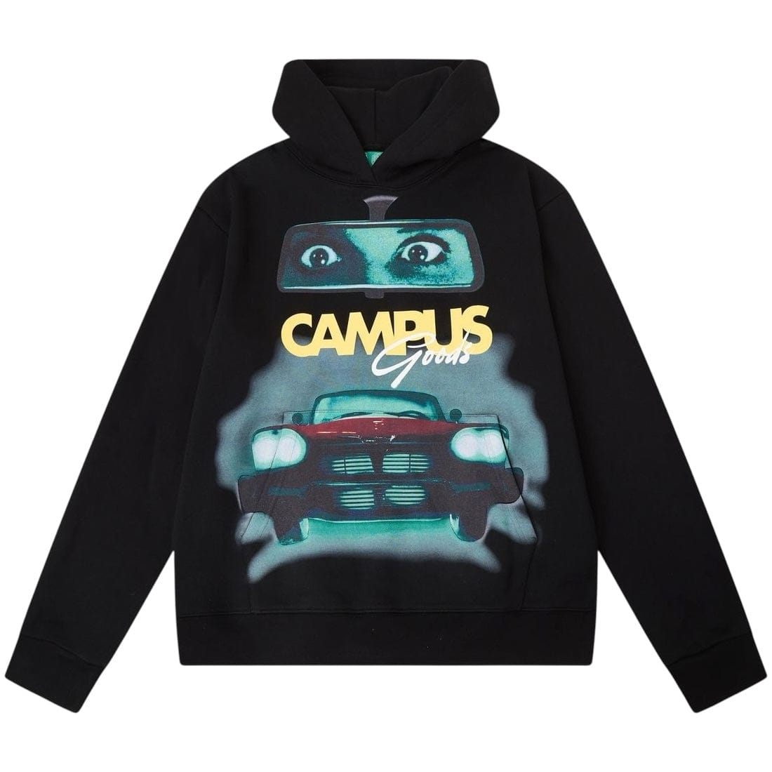 Campus Goods Rearview Horror Hoodie (Black) CG-H25-021
