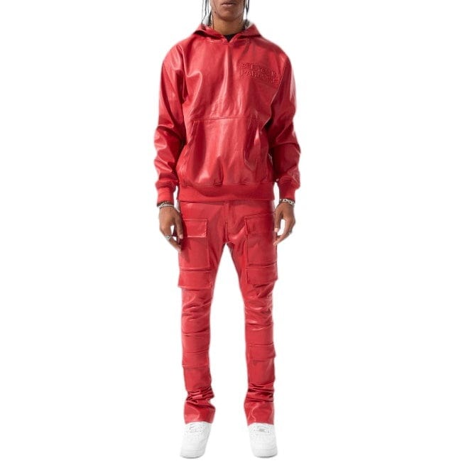 Jordan Craig Thriller Pullover Hoodie (Red) 8556H