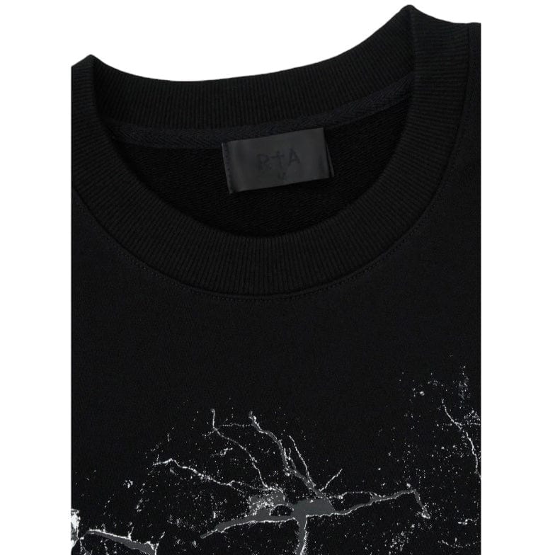 Rta Charles Sweatshirt (Black Cracked Logo) MCCTK909-T1199BKCRC