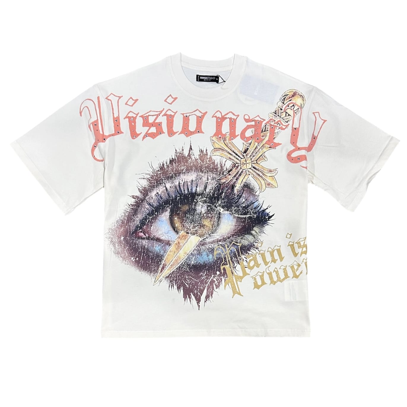 Roku Studio Vision Relaxed Loose Fit Tee (Eggshell) RK1482095-EGG
