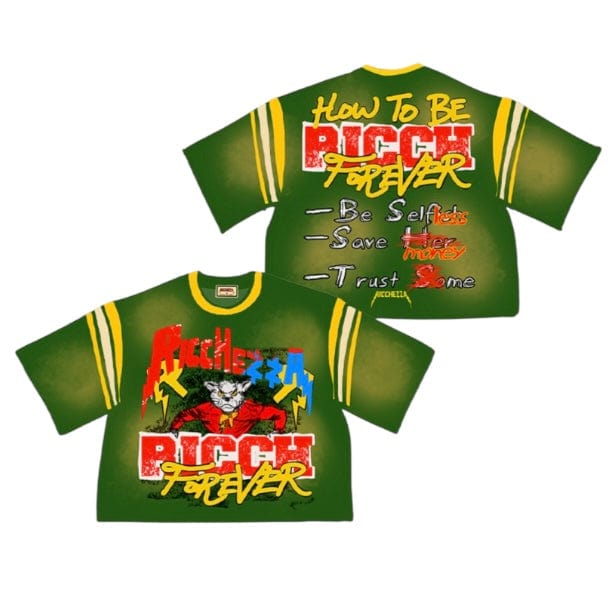 Ricchezza How To Be Ricch Jersey Tee (Green) SP25-008