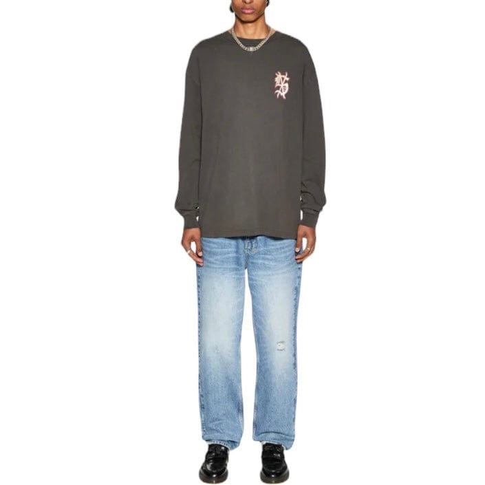 Ksubi Dug Out Biggie LS Tee (Faded Black) MFA24TE025