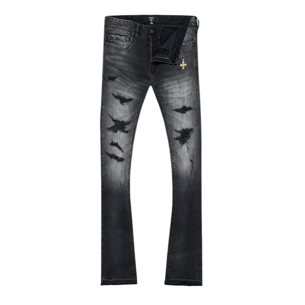 See You In Paradise Stacked Denim (Black Shadow) JTF2117