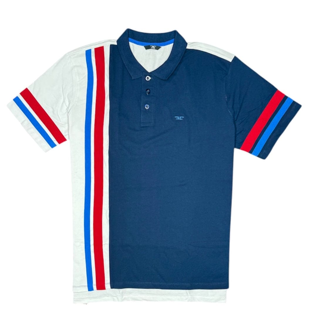 Jordan Craig Stripe Polo (Navy) 8969