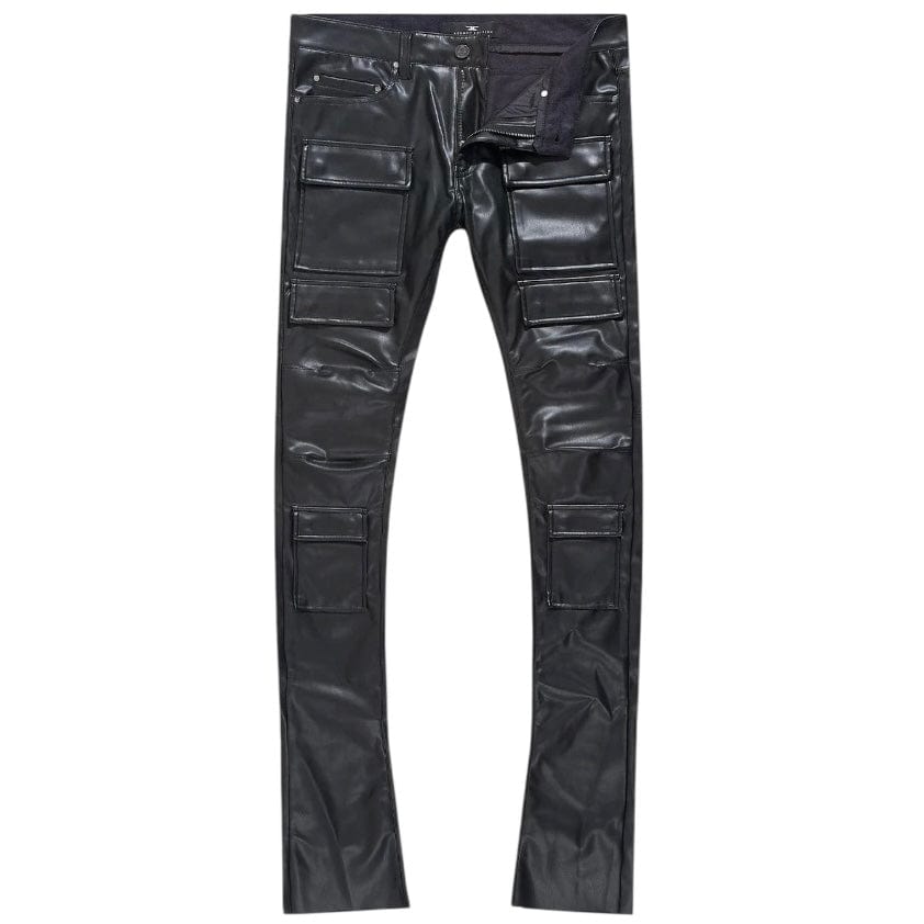 Jordan Craig Ross Stacked Thriller Cargo Pants (Black) JRF2250