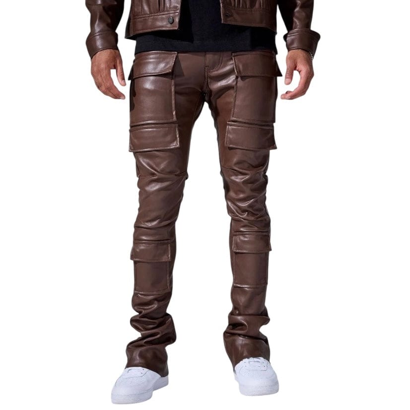 Jordan Craig Ross Stacked Thriller Cargo Pants (Brown) JRF2250