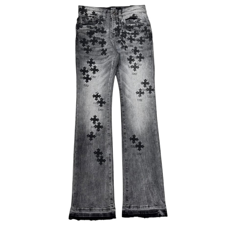 See You In Paradise Stamp Stacked Denim (Smoke Grey) JTF2293