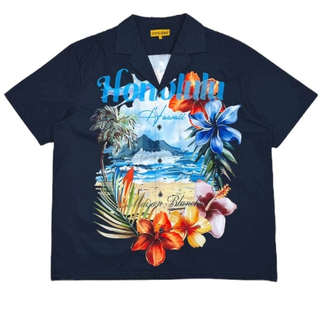 Civilized Maison Blanche Short Set (Navy) CZ6318-6319