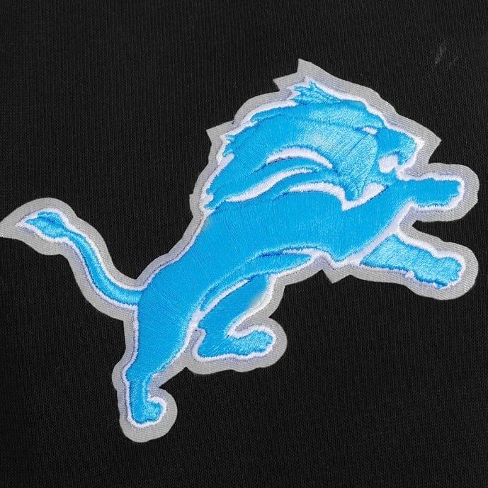 Pro Standard NFL Detroit Lions Souvenir Fleece Pullover Hoodie (Black)