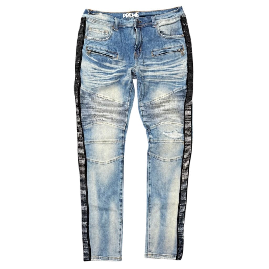 Preme Moto Stoned Jean (Indigo) PR-WB-457