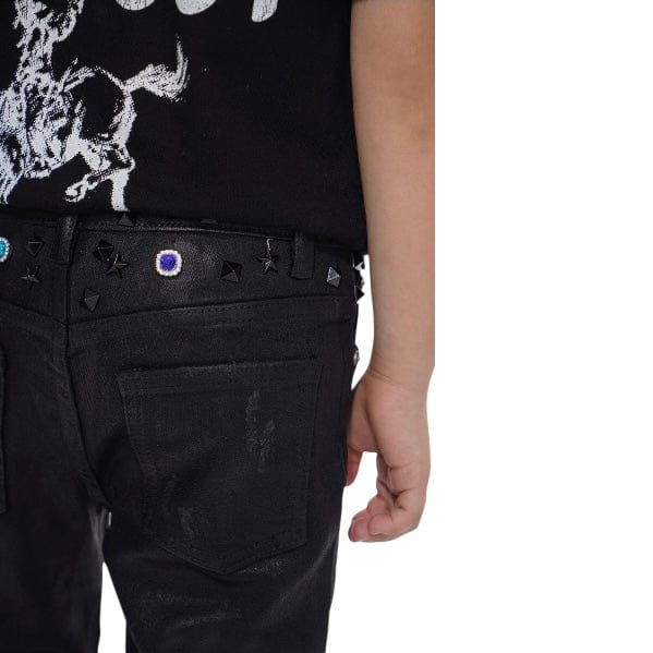 Kids Valabasas Ion Stacked Jean (Black Waxed) VPLAY-VJ3-1058