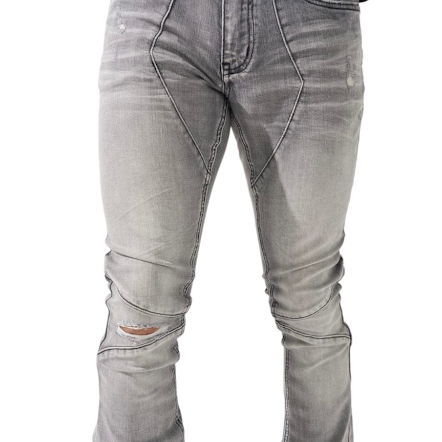 Serenede Noctis Stacked Jeans (Grey) NOCTS-GRY