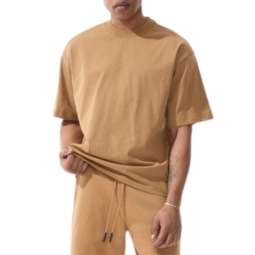 Jordan Craig Burbank Cropped Boxy T Shirt (Mocha) 9152A