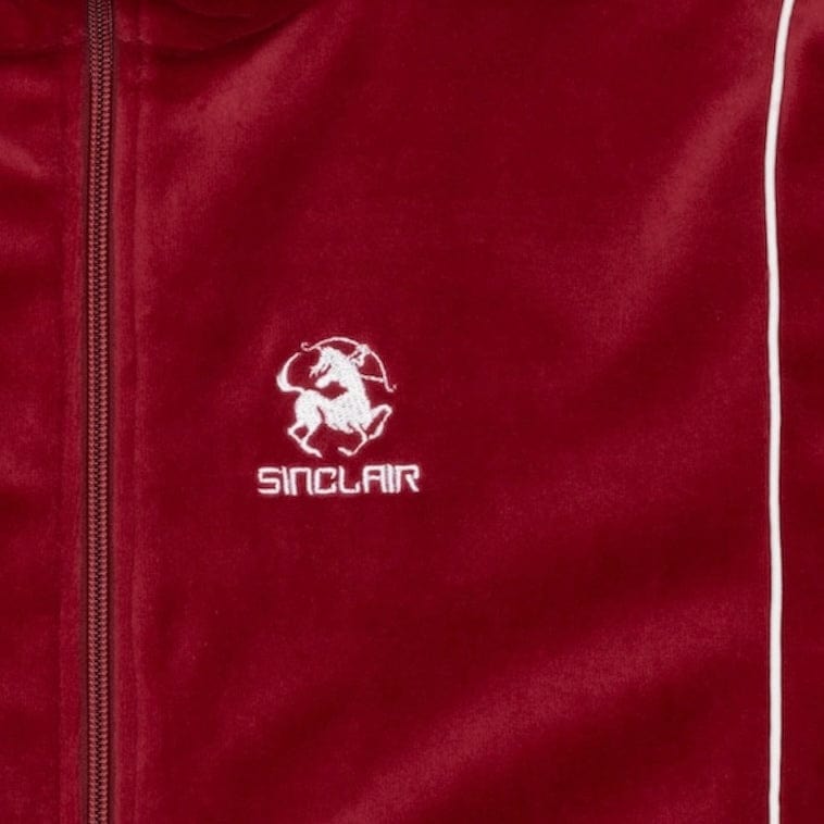 Sinclair Global Velour Piping Jacket (Burgundy) SMT260