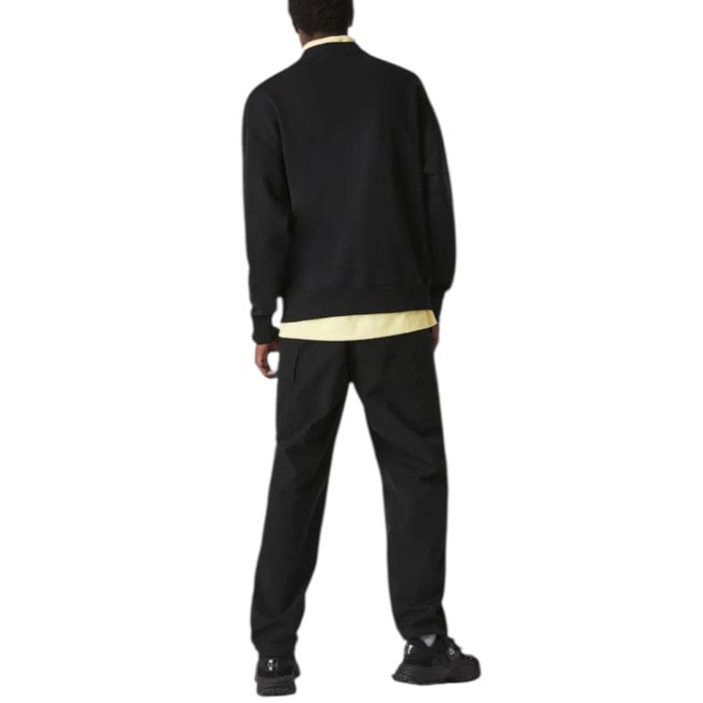 Lacoste Unisex Live Loose Fit Embroidered Fleece Sweatshirt (Black) SH7277-51