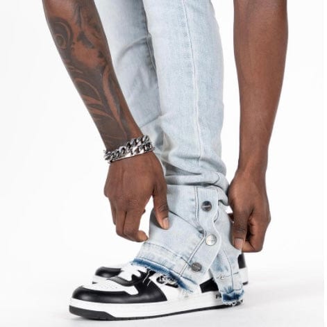 Pheelings "Emotionally Driven" Flare Stack Denim (Light Sand Blue)