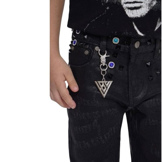 Kids Valabasas Ion Stacked Denim (Black Waxed) VPLAY-VJ3-1058