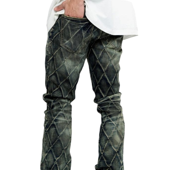 Valabasas Tired Stacked Denim Jean (Blue Vintage) VLBS-VJ3-1002