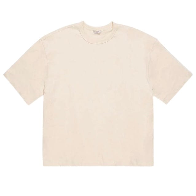 Jordan Craig Heavyweight Cropped Boxy T Shirt (Cream) 9205A