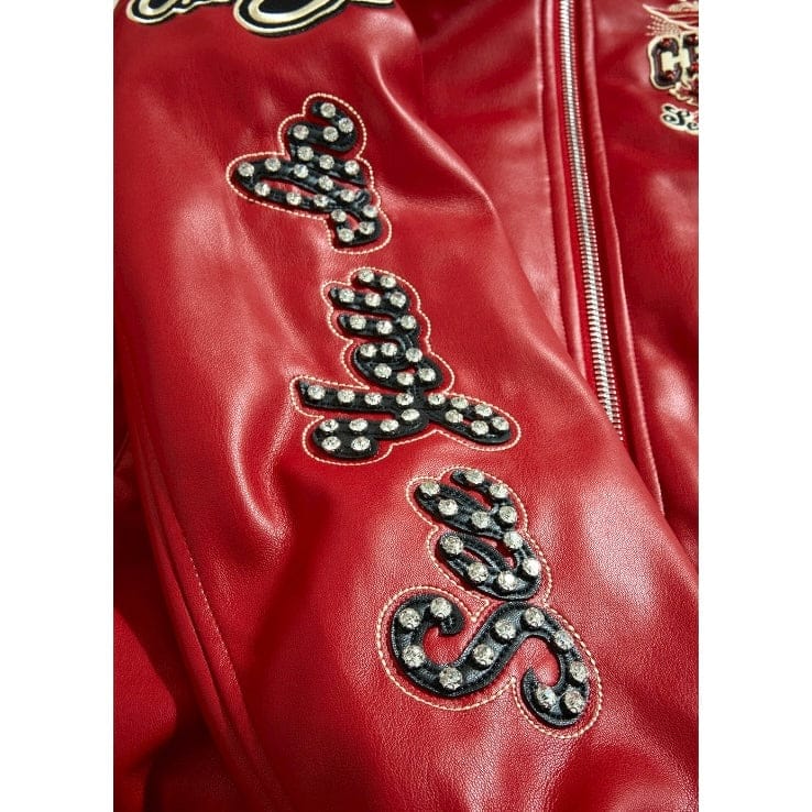 See You In Paradise Windy City Hooded Bomber Jacket (Red) 91748