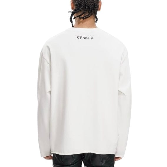 Trnchs Burning Heart Long Sleeve Tee (White)
