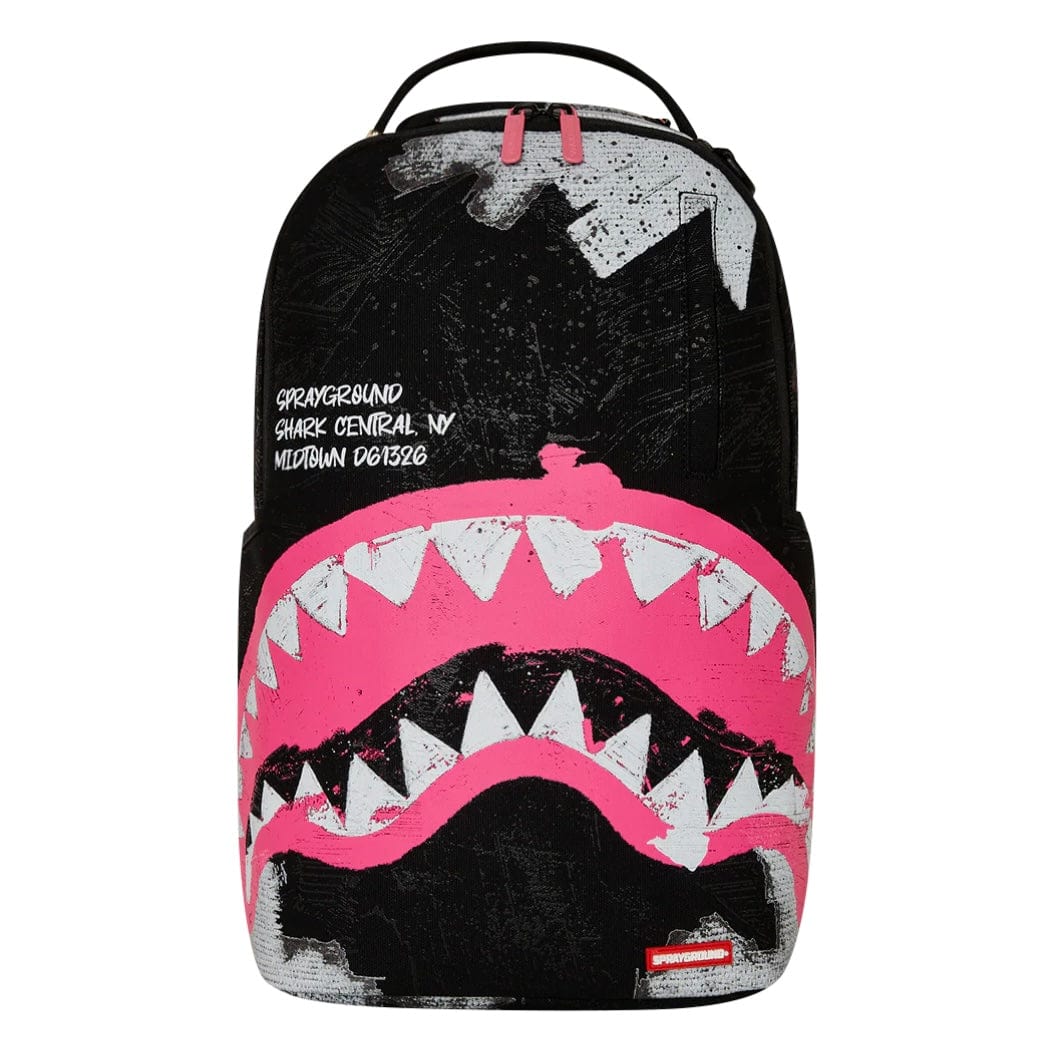 Sprayground Shark Central Acrylic Art DLX Cotton Backpack