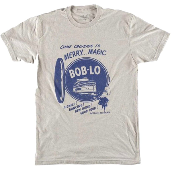 Ink Detroit Vintage Bob-Lo Island T Shirt (Light Grey) 3107