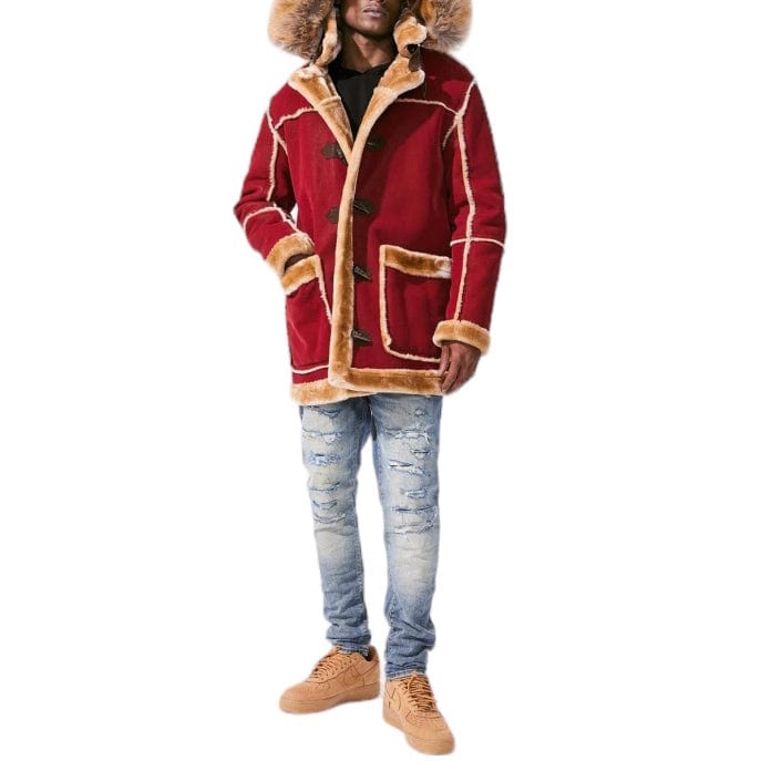 Jordan Craig Denali Shearling Jacket (Burgundy) 91620