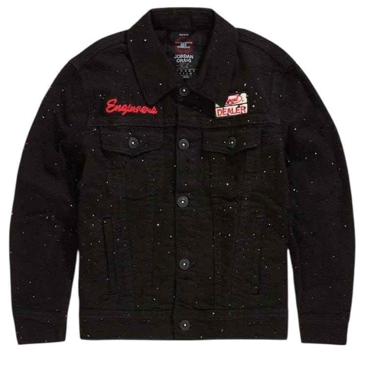 Boys Jordan Craig Local Dealer Trucker Jacket (Jet Black) JJ2339AB