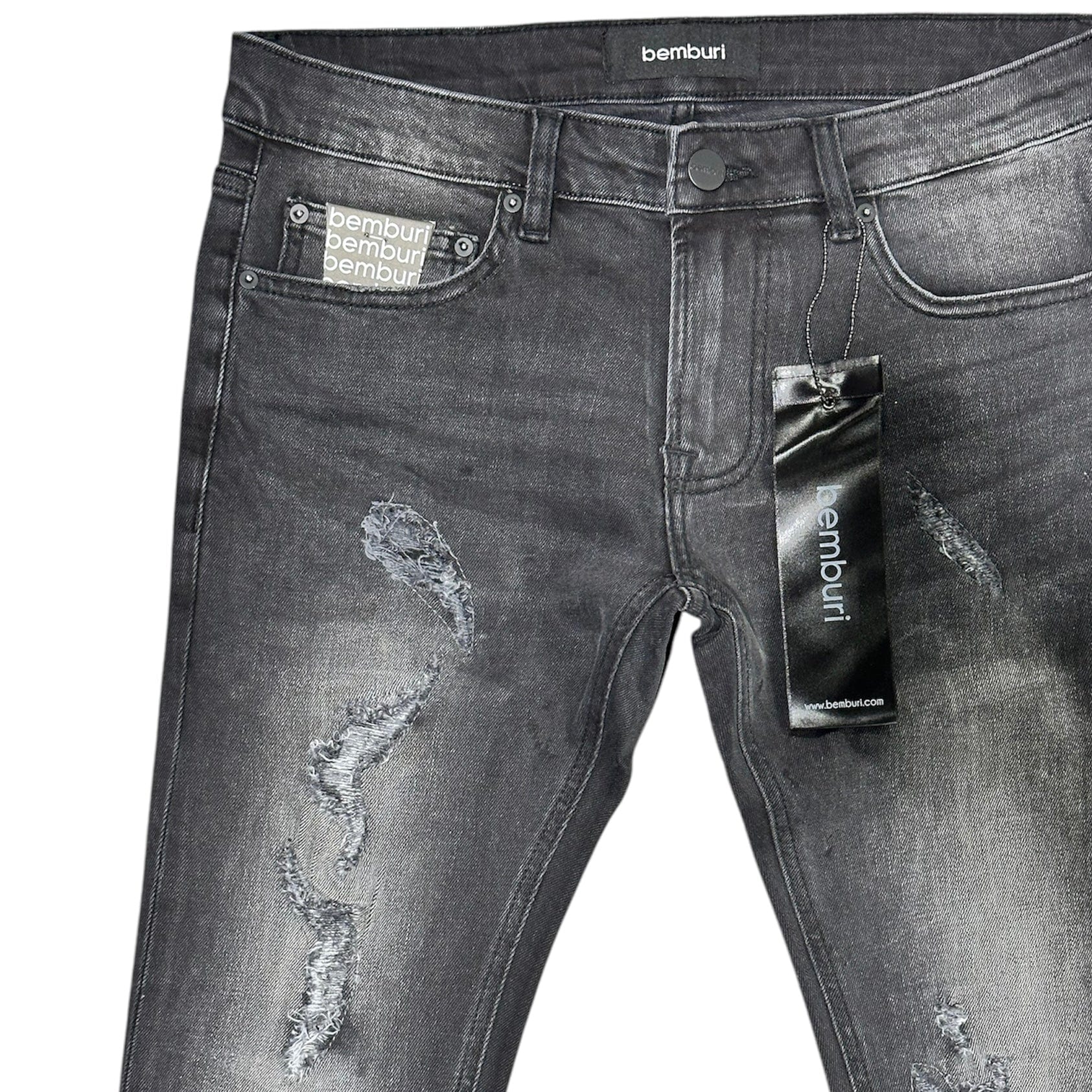 Bemburi Skinny Denim Jean (Dark Grey) BB-104B