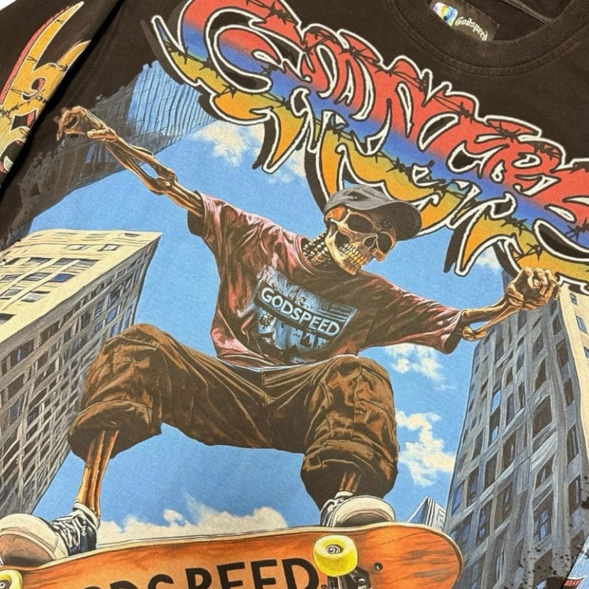 Godspeed Ollie LS T Shirt (Black Wash)