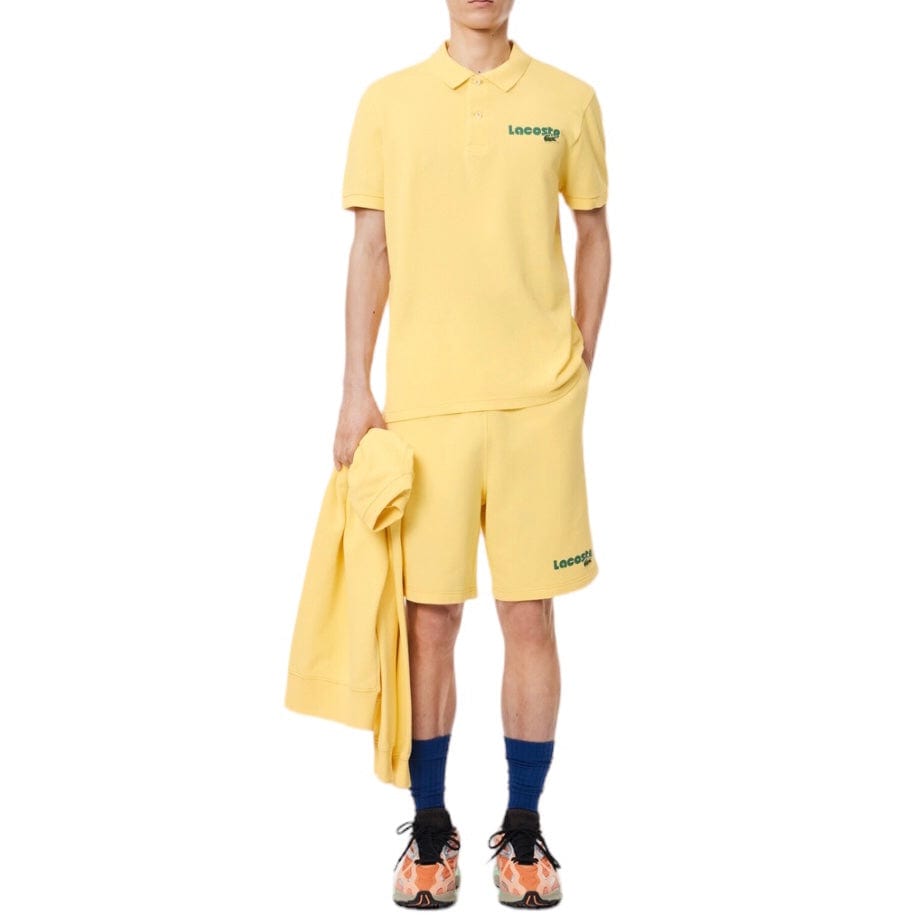 Lacoste Washed Effect Cotton Pique Polo (Cornsilk Yellow) PH7426-51