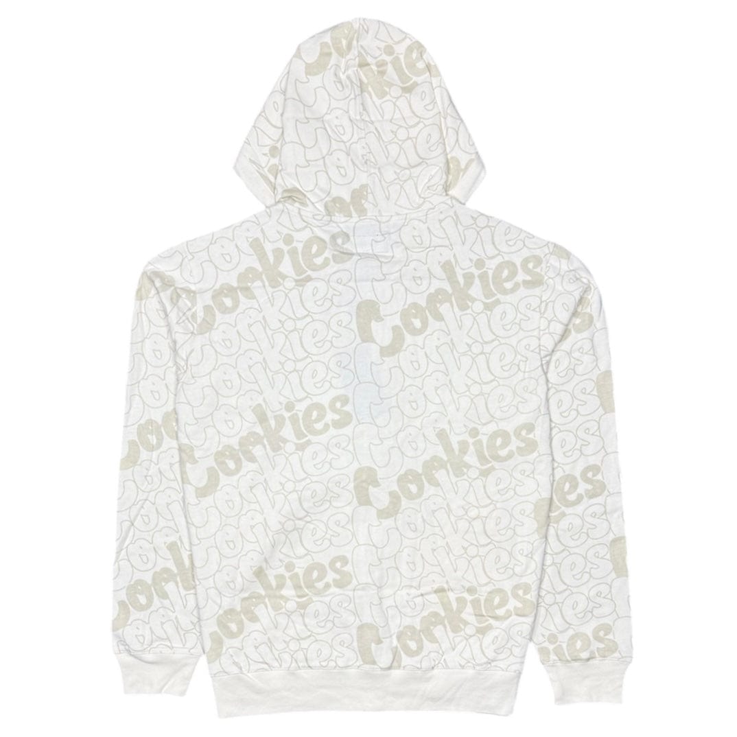 Cookies All Over Print Zip-Up Hoodie (Cream) 15587458