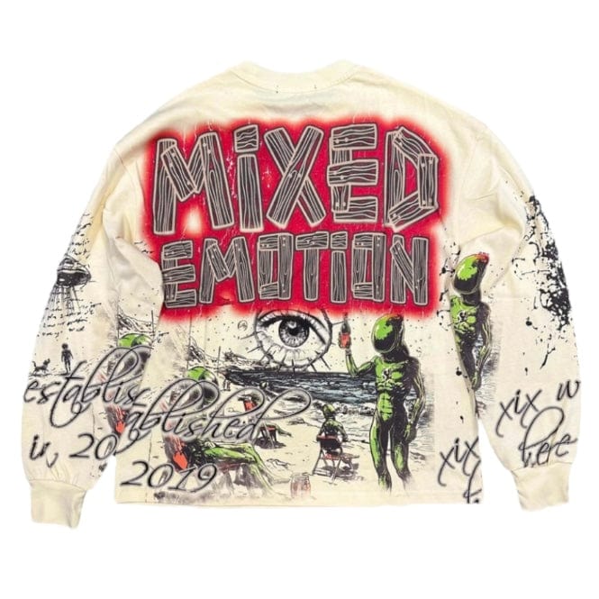 Mixed Emotion Art Club Long Sleeve Tee (Cream)