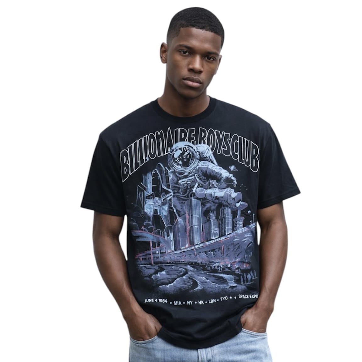 Billionaire Boys Club BB Space Expo SS Knit (Jet Black) 861-2317
