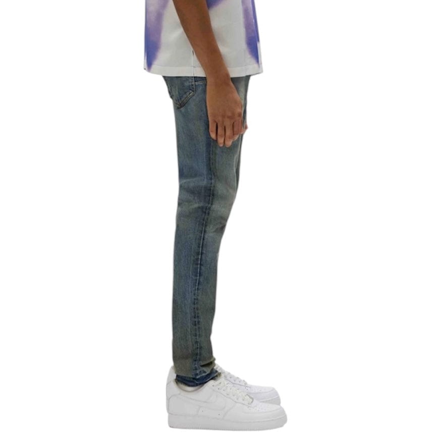 Purple Brand Skinny Cracked Bronze Denim (Dk Indigo) P001-SYCB225