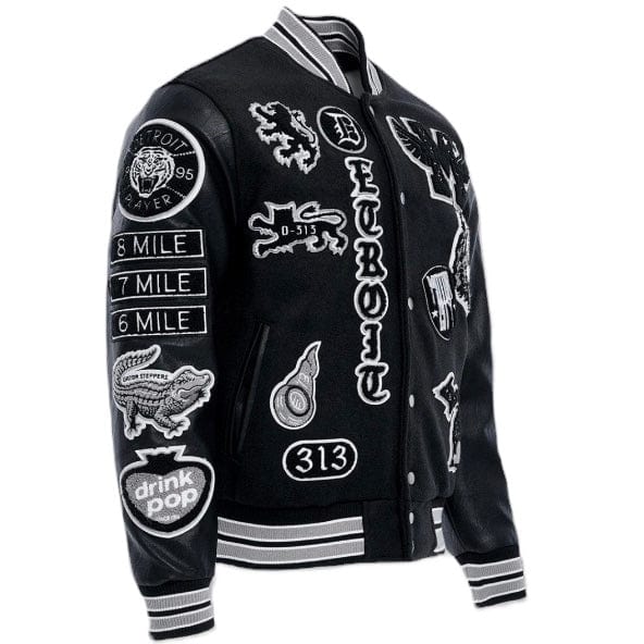 Jordan Craig Motown Varsity Jacket (Black Shadow) 91651