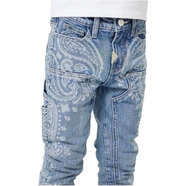 Boys Guapi Paisley Kids Denim (Vintage Blue)